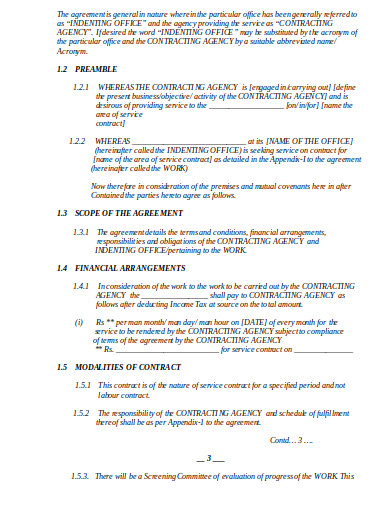 modeling agency contract template in doc