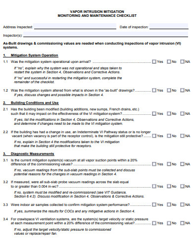 10+ Building Maintenance Checklist Templates In Google Docs 