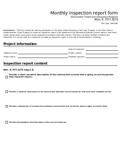 11+ Inspection Report Form Templates in DOC | PDF