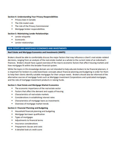 mortgage broker business plan format