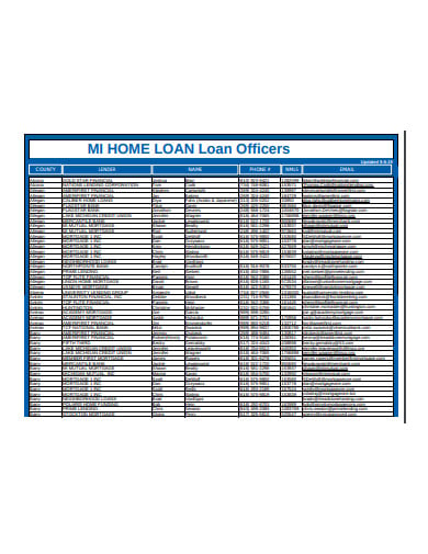 mortgage home loan officers template