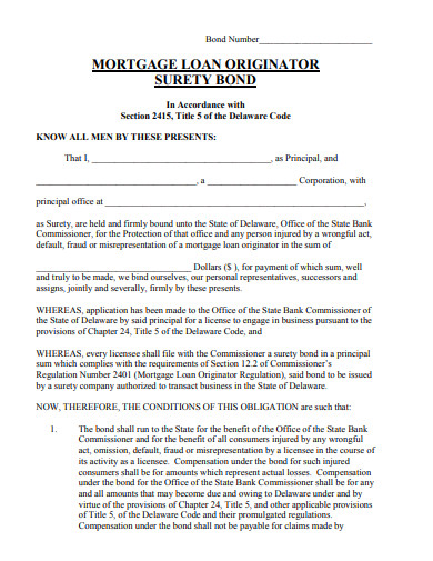 11+ Mortgage Bond Templates in PDF | DOC | Free & Premium Templates