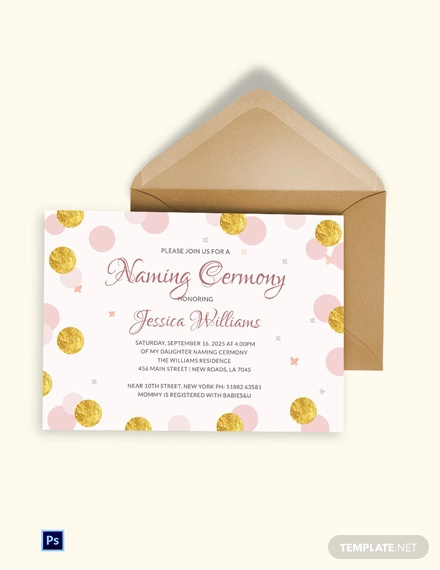 37 Naming Ceremony Invitations Psd Ai Free Premium Templates