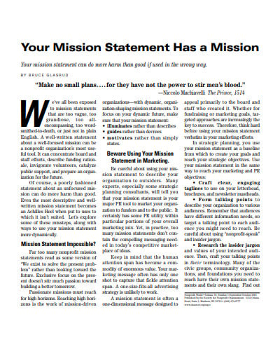 nonprofit-mission-statement-example