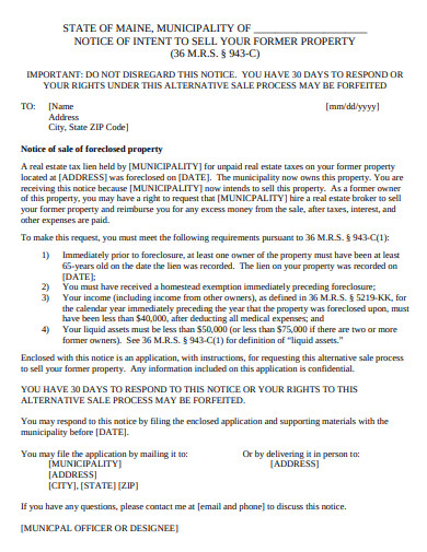 12+ Foreclosure Notice Templates in PDF | DOC