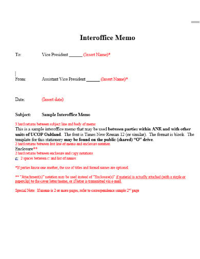office memo template in doc