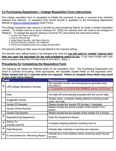 10+ Office Requisition Form Templates in PDF | Word | XLS | Google Docs ...