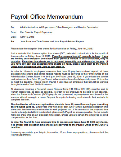 10+ Office Memo Templates in PDF | Word | Google Docs