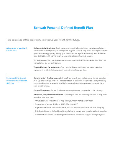 10-defined-benefit-plan-templates-in-pdf-word