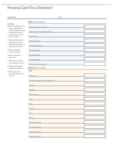 personal-monthly-cash-flow-statement-template
