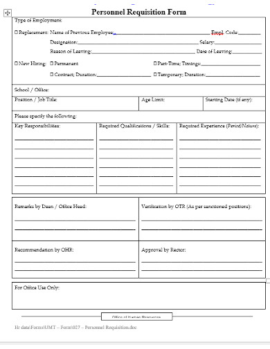 10+ Office Requisition Form Templates in PDF | Word | XLS | Google Docs ...