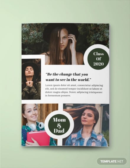 photo collage yearbook ad template