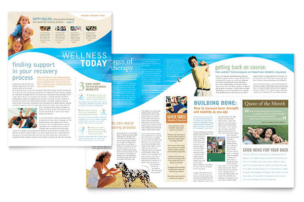 physical-therapist-fitness-newsletter-template
