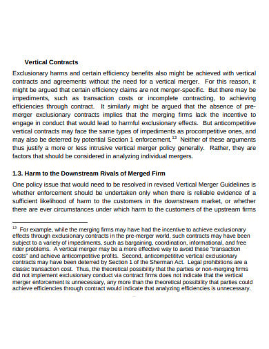 potential competitive effects of vertical mergers