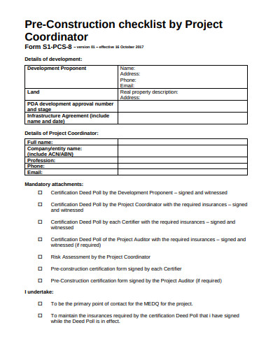 11+ Project Audit Checklist Templates in PDF | DOC