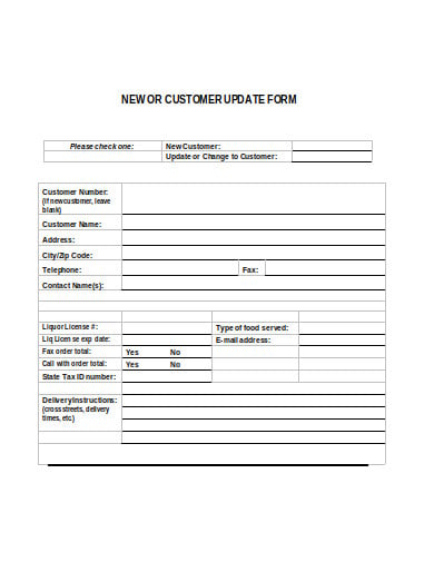 11+ Customer Maintenance Form Templates in PDF | DOC