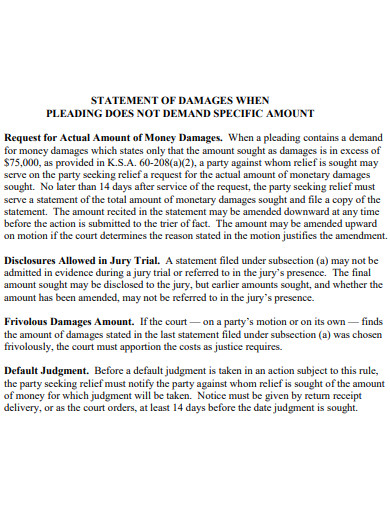 10-statement-of-damages-templates-in-pdf-doc