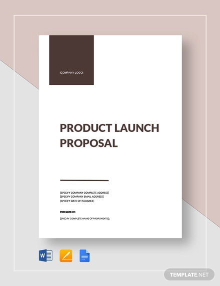 product launch proposal template