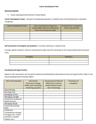 10+ Career Development Plan Templates in Google Docs | Word | Pages | PDF