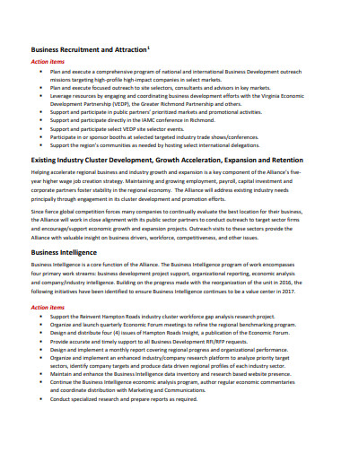 example of a business plan for recruitment