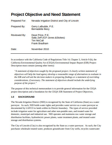 Need Statement Visual 11+ Needs Statement Templates in PDF | DOC