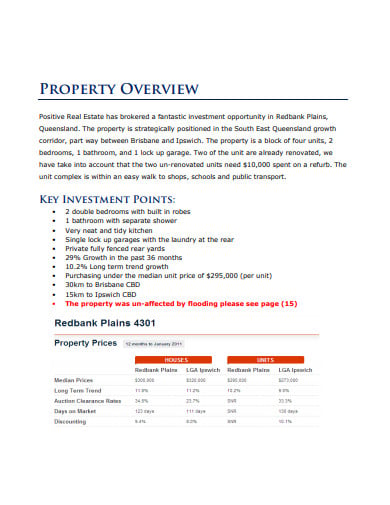 property investment report