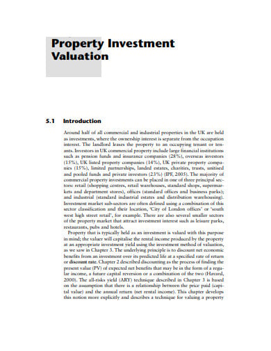 property-investment-valuation