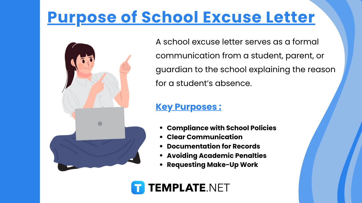 purpose of school excuse letter