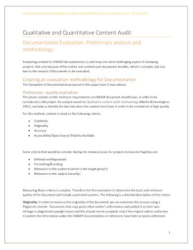 quantitative content audit