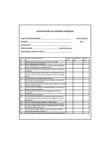 questionnaire