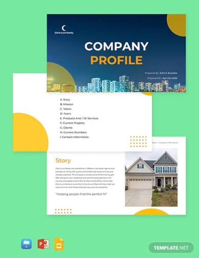 company profile advertising pdf