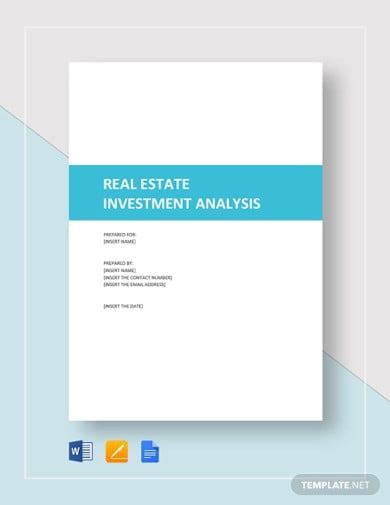 real estate investment analysis template