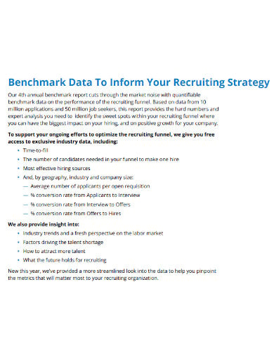 recruiting benchmark data report