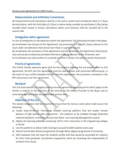 recruitment agency project service level agreement