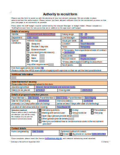 recruitment-authorisation-form-example