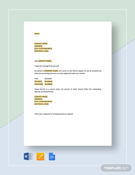 Free 11+ Request Letter to Banks - PDF, DOC | Free & Premium Templates