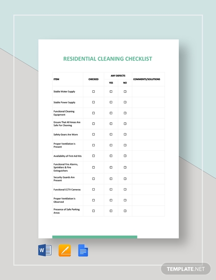 residential-cleaning-checklist-template