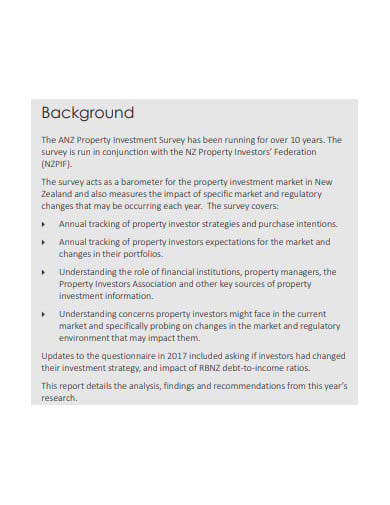 residential property investment report