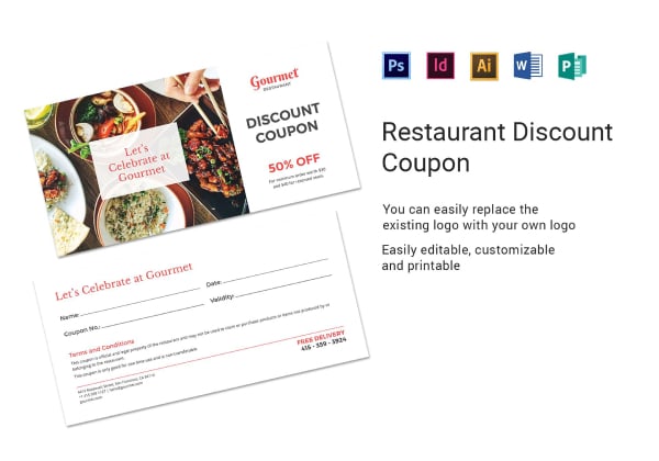 restaurant discount coupon