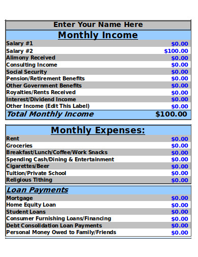 4+ Retirement Budget Spreadsheet Templates in DOC | XLS
