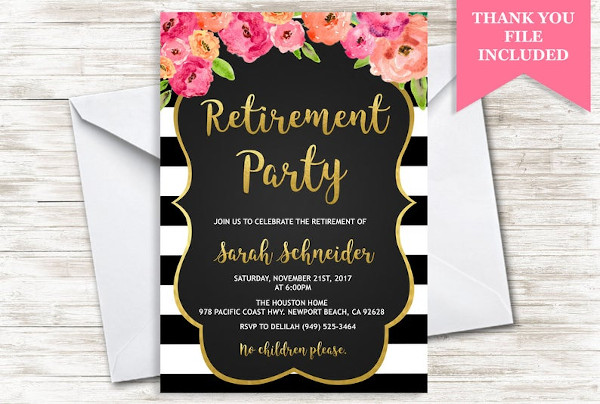 10+ Retirement Luncheon Invitation Templates in AI | Word | Pages | PSD ...