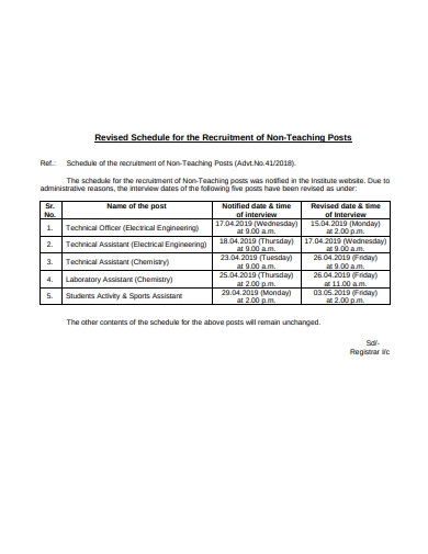 revised-schedule-for-the-recruitment-of-non-teaching-posts