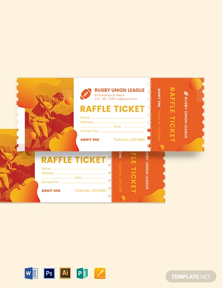 8+ Rugby Tournament Ticket in Illustrator | MS Word | Pages | Photoshop ...