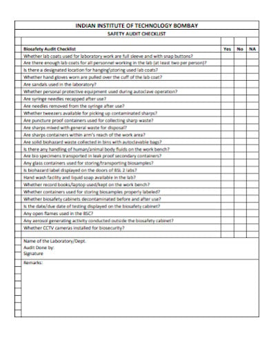 safety-audit-checklist-template