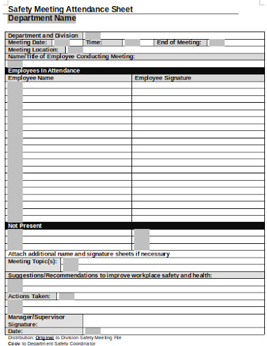 19+ Attendance Sheet Templates In Pdf 