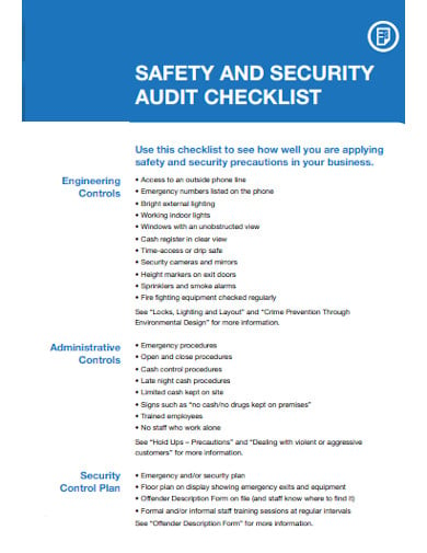 safety-security-audit-checklist