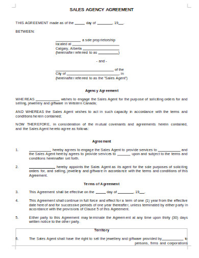 10+ Agency Commission Agreement Templates in PDF | WORD