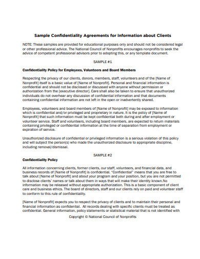 sample-confidentiality-policy-template
