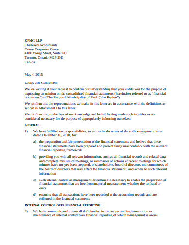 sas 134 management representation letter