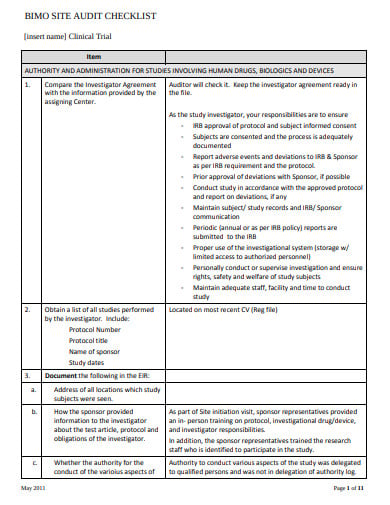 Site Audit - 11+ Free Templates in DOC, PDF